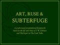ART, RUSE & SUBTERFUGE by Luke Jermay